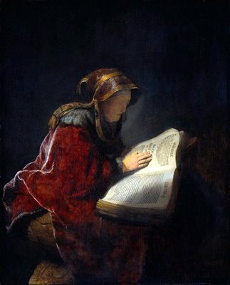 Rembrandt van Rijn: Prorokyně Anna